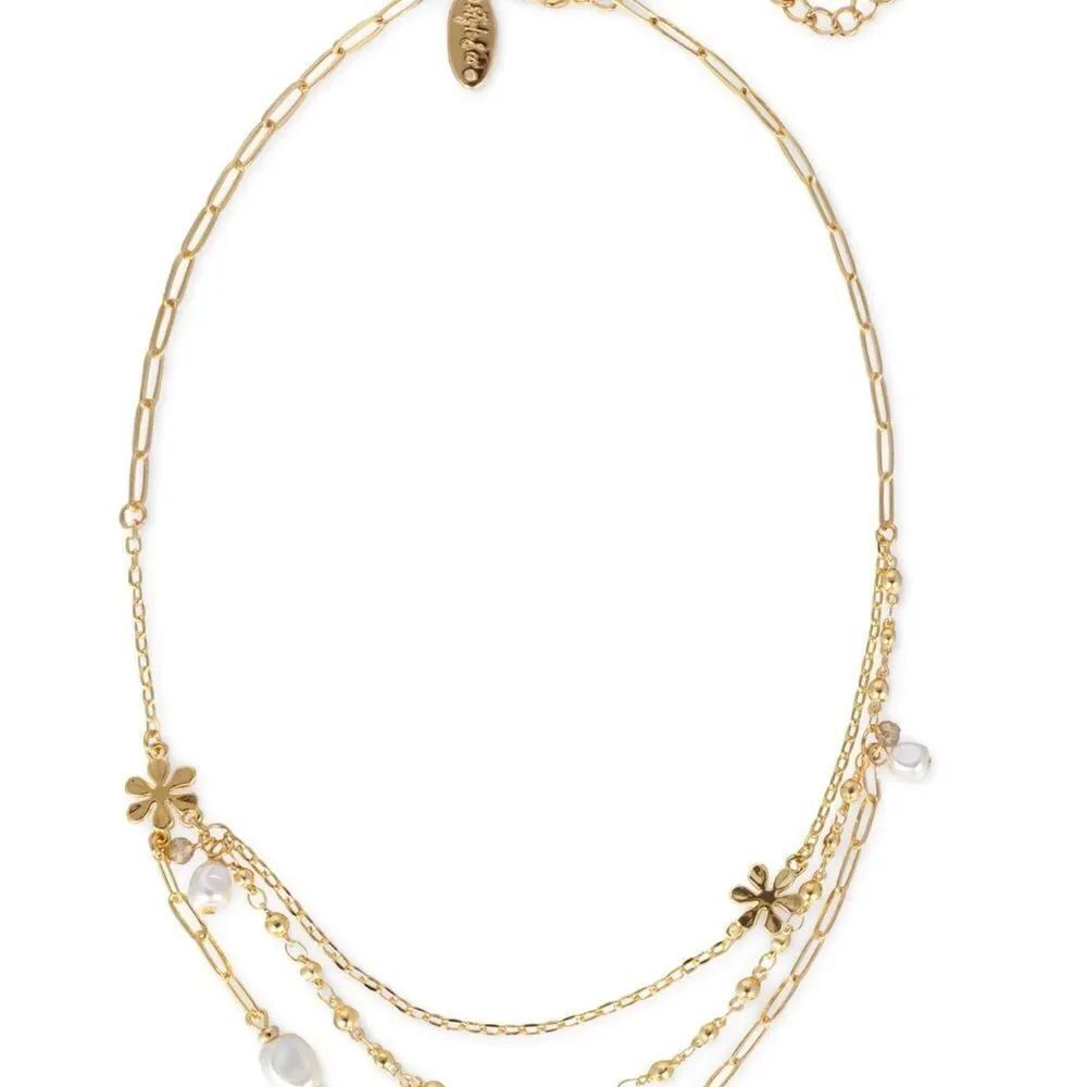 Style & Co Gold Layered Necklace with Star Charms